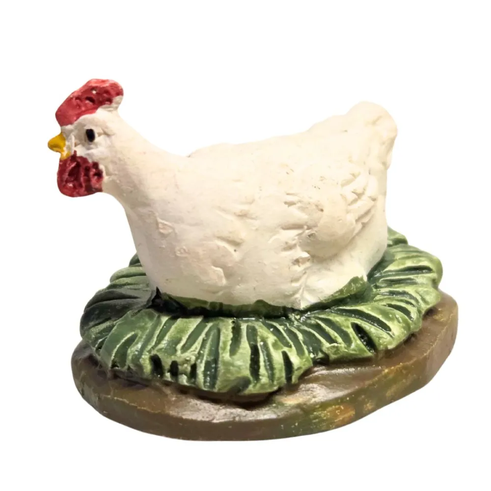 Set of 5 Poultry Figures in Resin – for 10–12 cm Nativity Figures