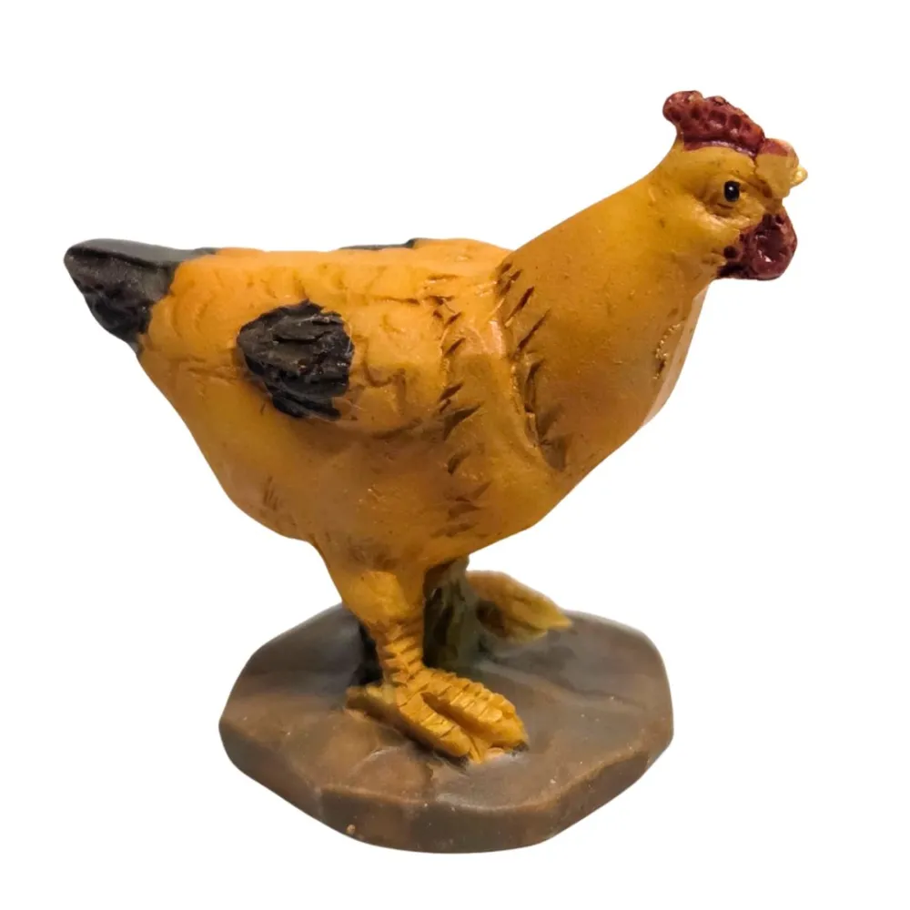 Set of 5 Poultry Figures in Resin – for 10–12 cm Nativity Figures