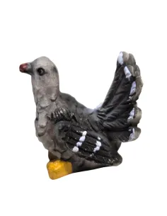 Colomba grigia in resina per statue da 15-20 cm 2
