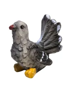 Gray Dove in Resin – for 15–20 cm Nativity Figures