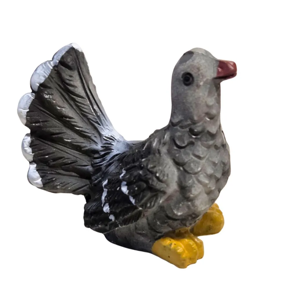Gray Dove in Resin – for 15–20 cm Nativity Figures