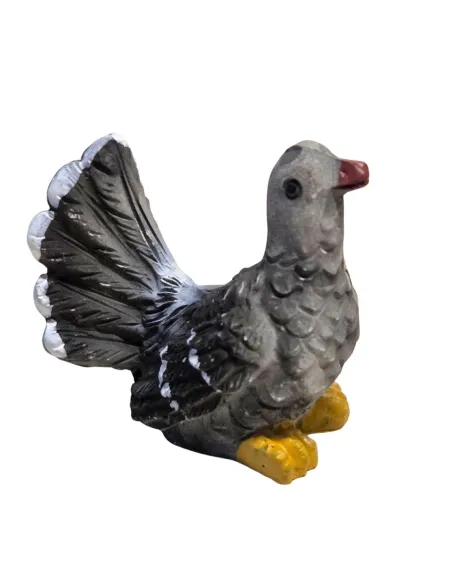 Gray Dove in Resin – for 15–20 cm Nativity Figures