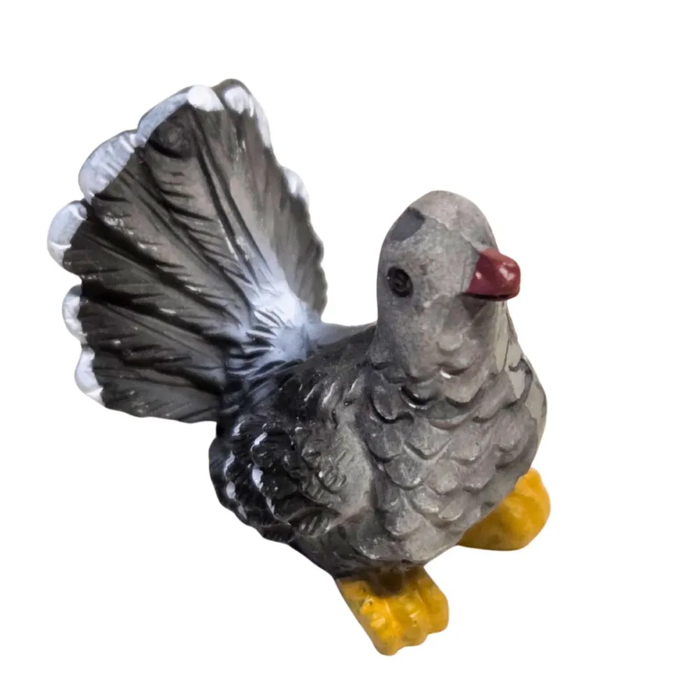 Gray Dove in Resin – for 15–20 cm Nativity Figures