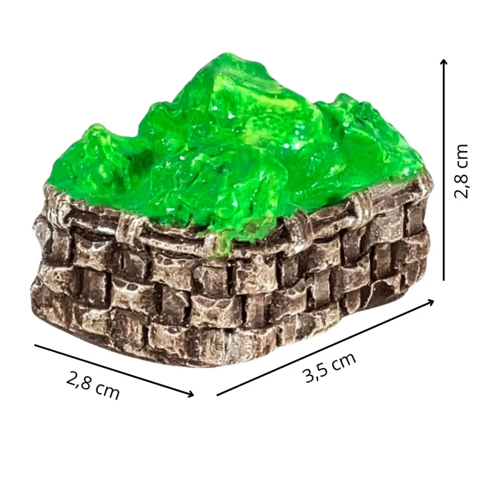 Plaster Basket with Lettuce for 25–30 cm Nativity Figures