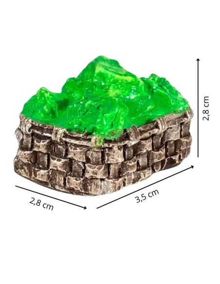 Plaster Basket with Lettuce for 25–30 cm Nativity Figures