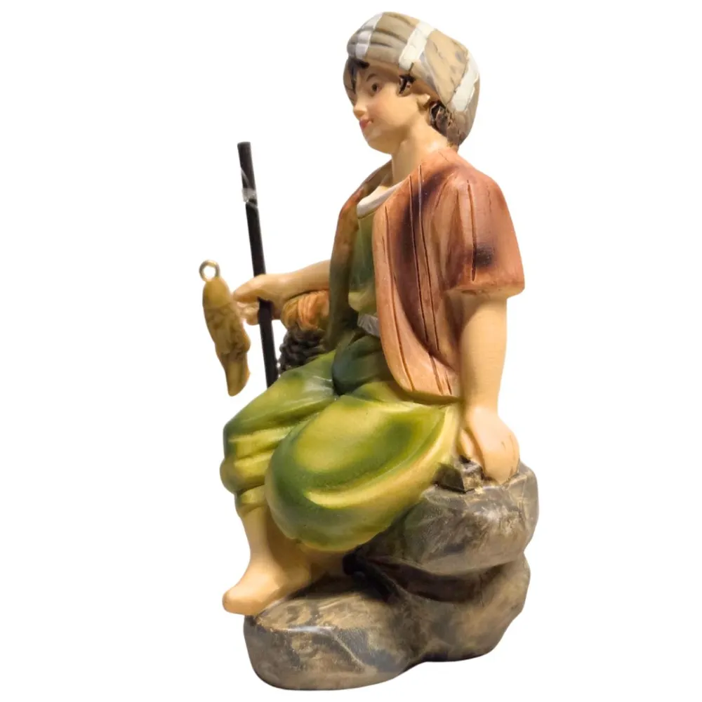 Seated Young Fisherman – 10 cm series