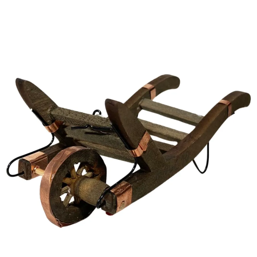 Wooden Wheelbarrow for 10–12 cm Nativity Figures