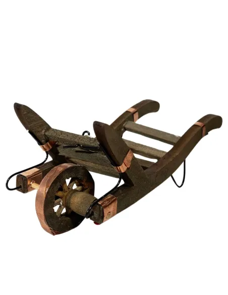 Carriola in legno per statue da 10-12 cm