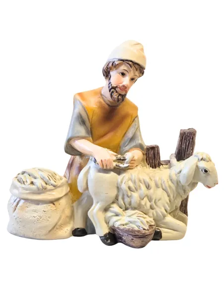 Kneeling Sheep Shearer – 12 cm series