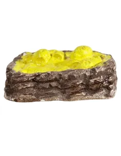 Cesto con limoni in gesso per statue da 20 cm