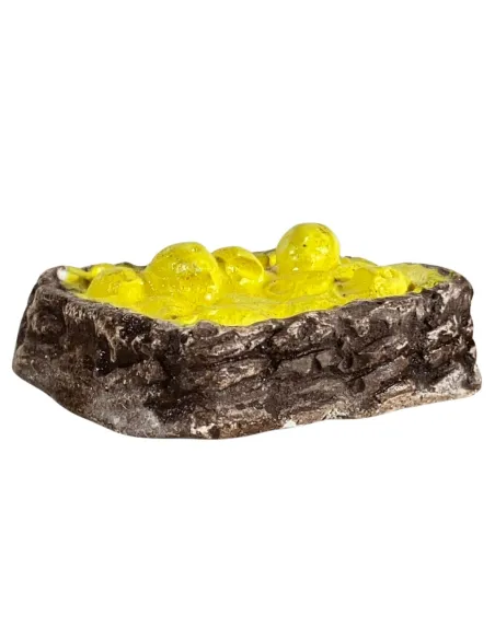 Plaster Basket with Lemons for 20 cm Nativity Figures