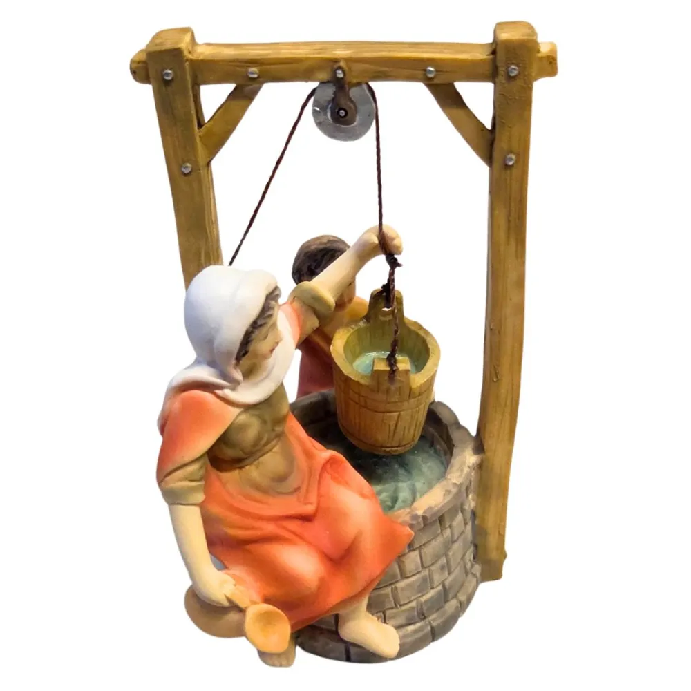 Seated Woman at the Well with Child – 10 cm series