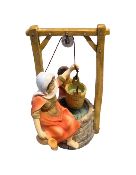 Seated Woman at the Well with Child – 10 cm series
