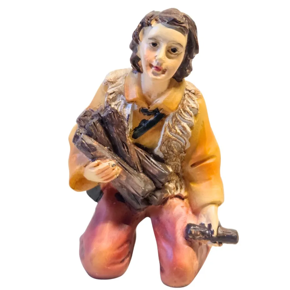 Pastore con legna da ardere serie 10 cm