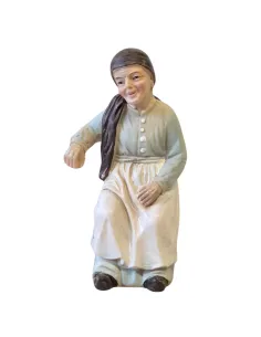 Anziana seduta serie 10 cm