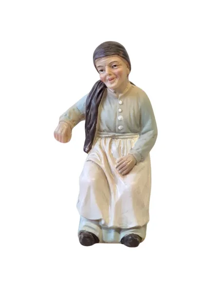 Anziana seduta serie 10 cm