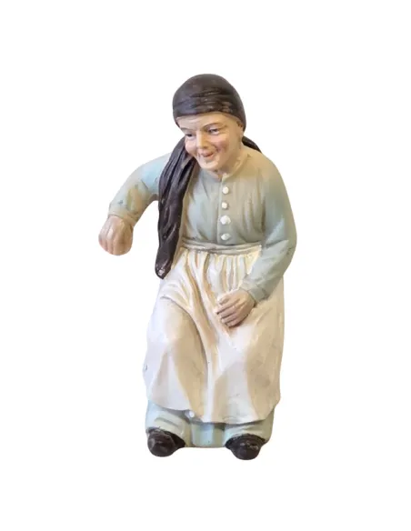 Anziana seduta serie 10 cm