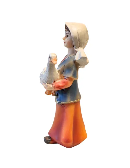 Farm woman with goose - 8 cm