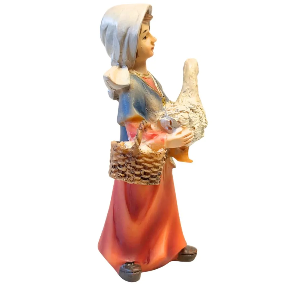 Farm woman with goose - 8 cm