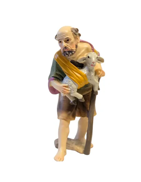 Pastore con agnello serie 10 cm