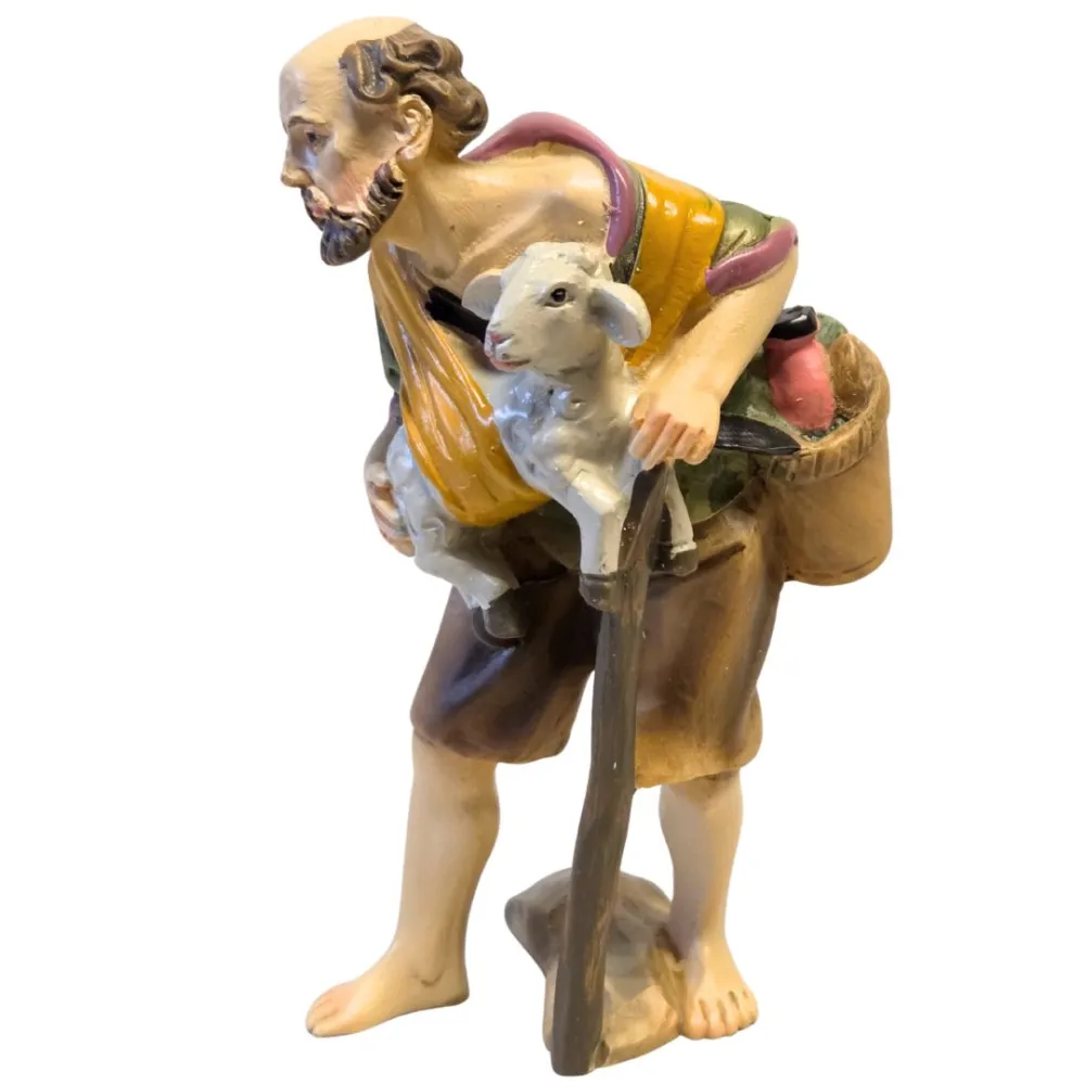 Pastore con agnello serie 10 cm