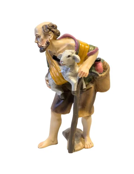 Shepherd with lamb - 10 cm series