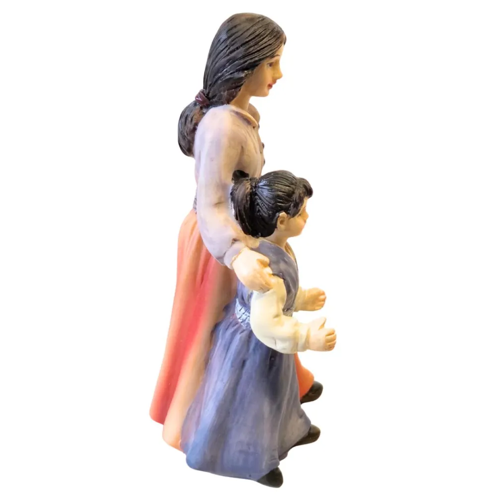 Donna con bambina 10 cm