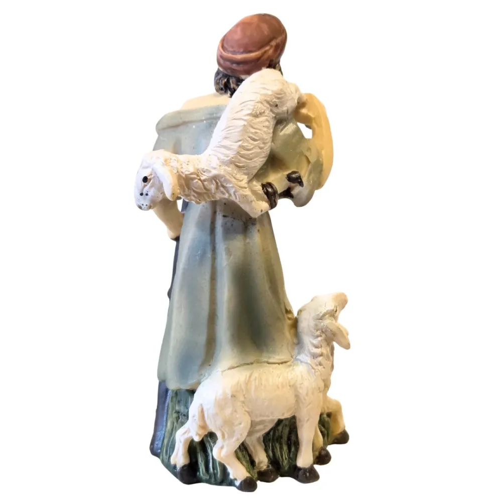 Pastore con agnelli serie 10 cm