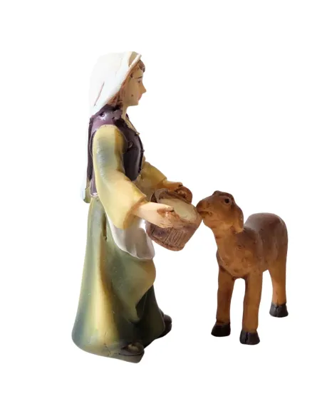 Woman with milk and calf – 8 cm