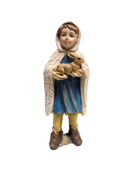Little girl with bunny for 10 cm nativity figures