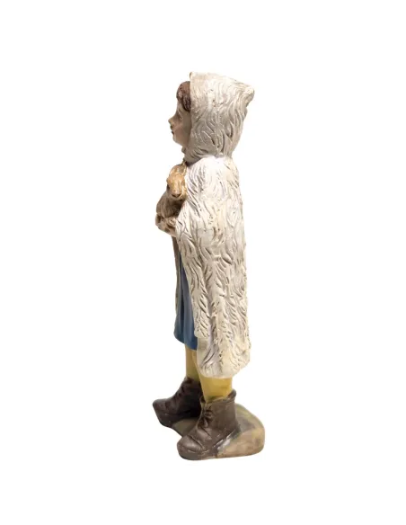 Little girl with bunny for 10 cm nativity figures