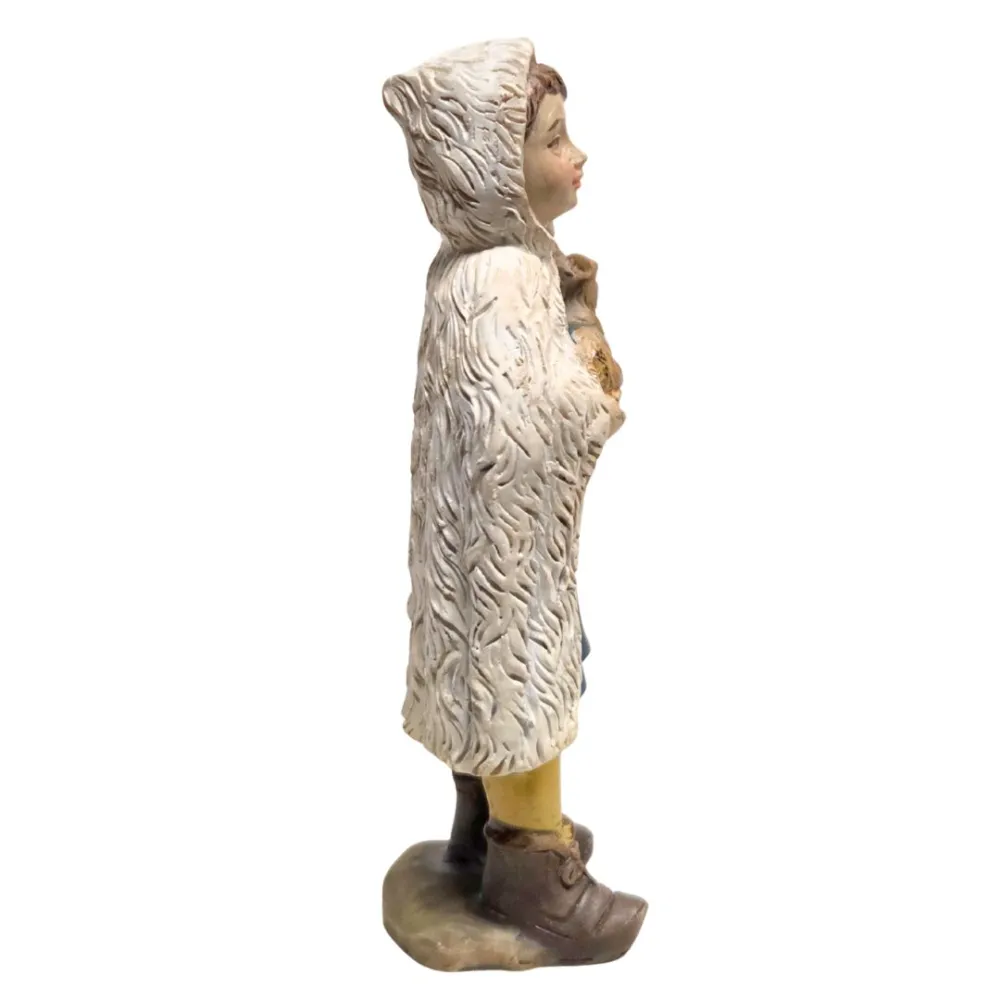 Little girl with bunny for 10 cm nativity figures