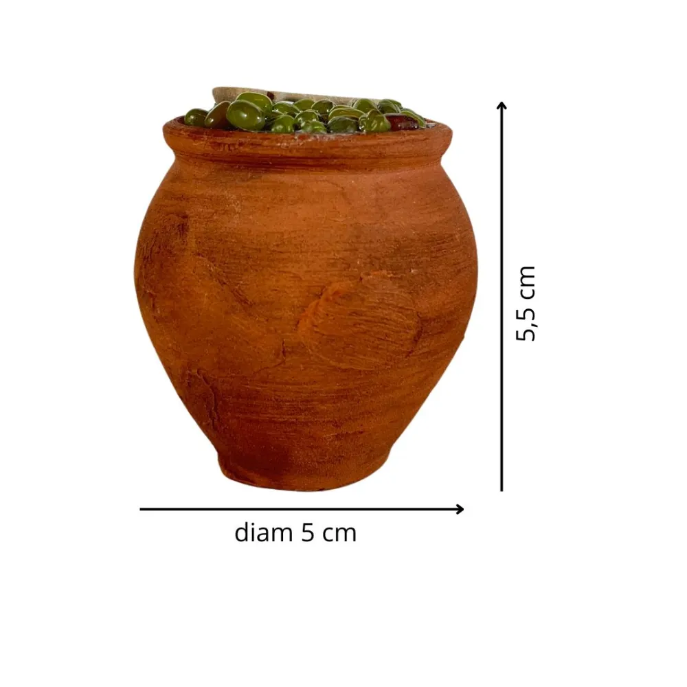 Terracotta Pot with Olives for 30 cm Nativity Figures