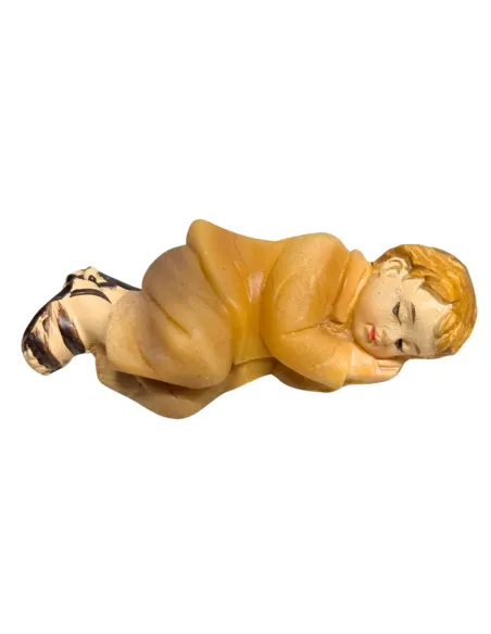 Sleeping little boy for 8 cm nativity figures