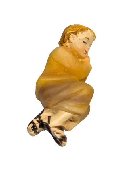 Sleeping little boy for 8 cm nativity figures