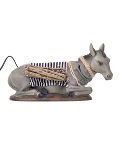 Quality seated donkey with movement for 30 cm nativity figures