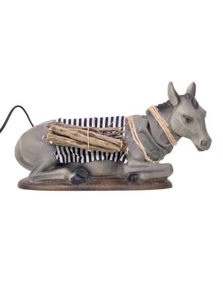 Quality seated donkey with movement for 30 cm nativity figures