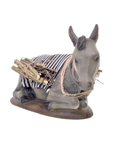 Animated "Quality" Seated Donkey for 30 cm Nativity Figures