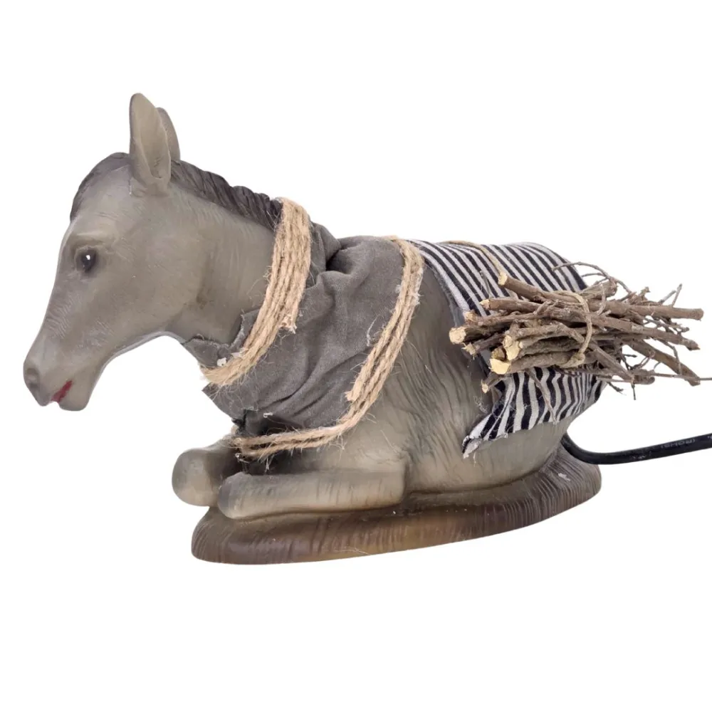Quality seated donkey with movement for 30 cm nativity figures