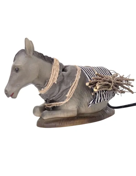 Quality seated donkey with movement for 30 cm nativity figures