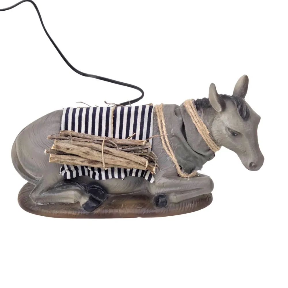 Quality seated donkey with movement for 30 cm nativity figures