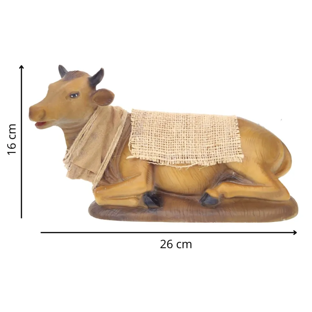 Animated “Quality” Seated Ox for 30 cm Nativity Figures