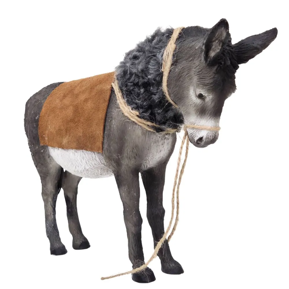 Standing donkey with movement for 30 cm nativity figures