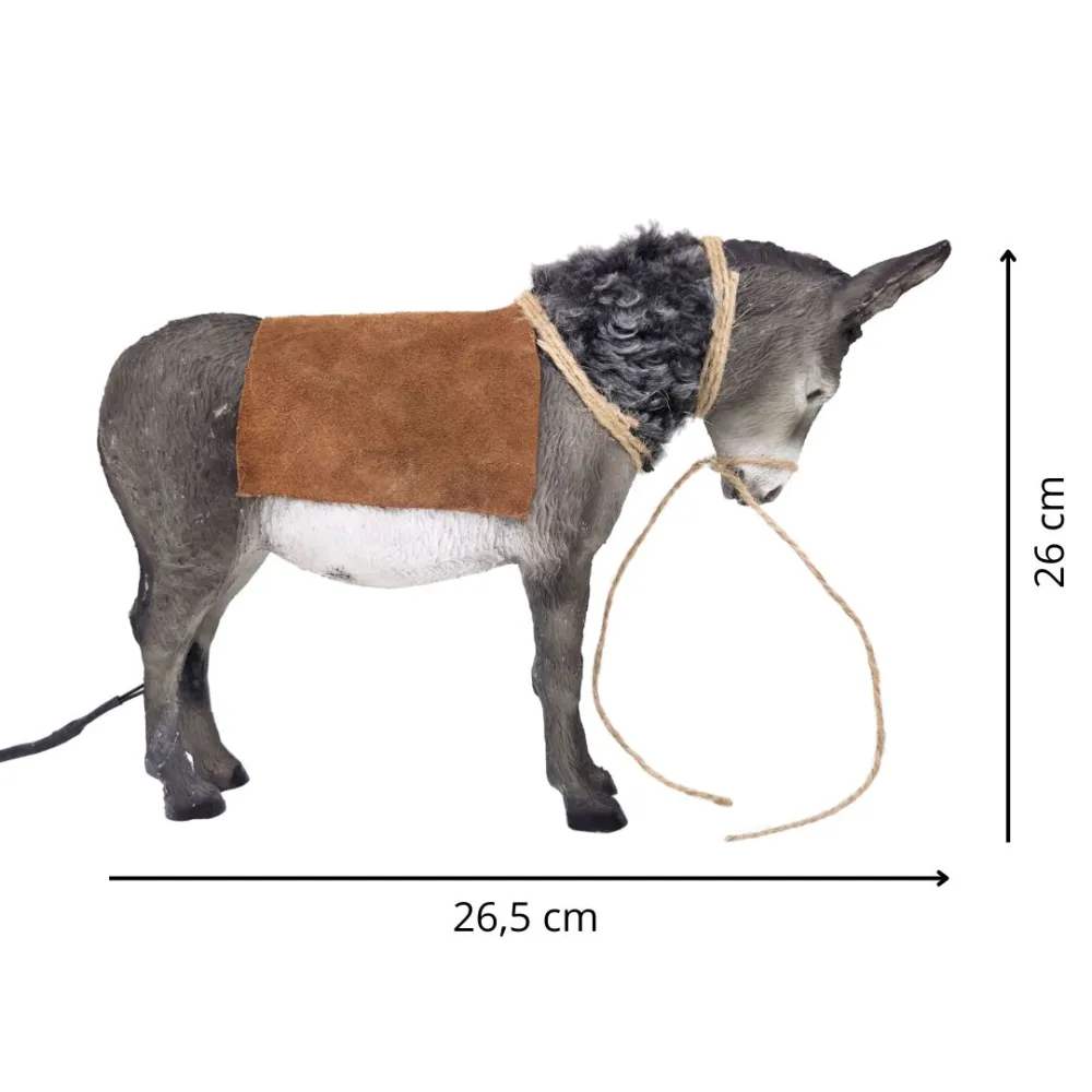 Animated Standing Donkey for 30 cm Nativity Figures