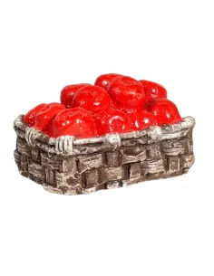 Plaster Basket with Apples for 25–30 cm Nativity Figures