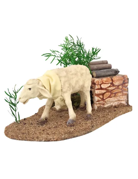 Sheep and lamb with movement for 30 cm nativity figures
