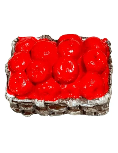 Plaster Basket with Apples for 25–30 cm Nativity Figures