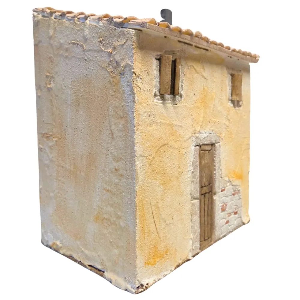 Casa popolare in polistirene per statue da 12 cm