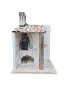 Polystyrene Setting with Wood-Fired Oven for 10 cm Nativity Figures