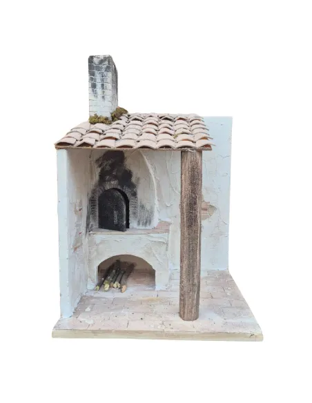 Rustic oven setting in polystyrene for 10 cm nativity figures